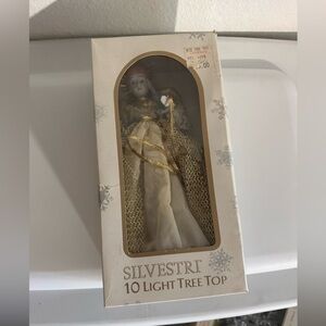 Silvestri Gold and White Angel Tree Topper